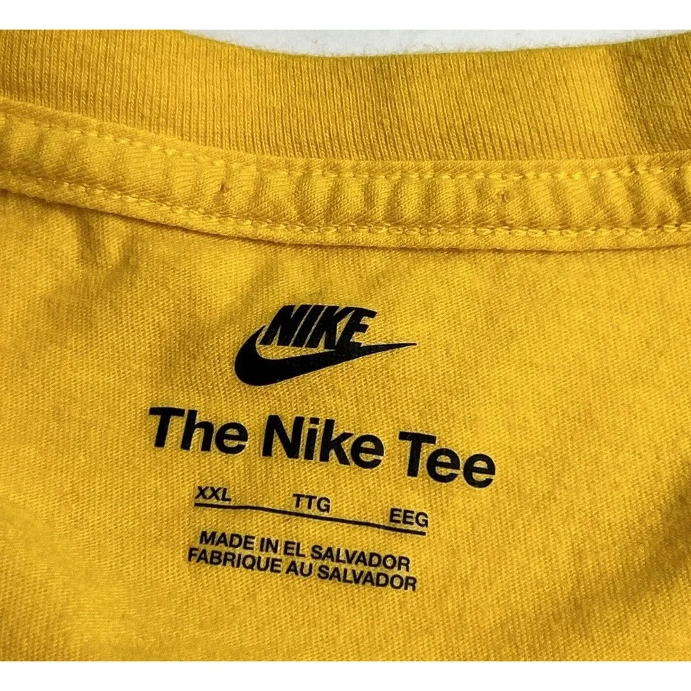 Nike Sun Splash Yellow T Shirt Graphic Print‎ Front- Men's Sz 2XL Surfing 🐢